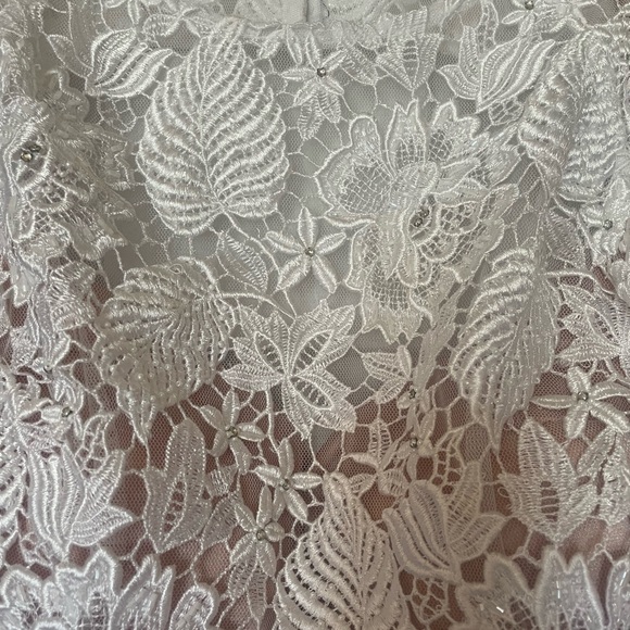 White Jovani size 2 cocktail/pageant/prom dress. - Picture 5 of 10